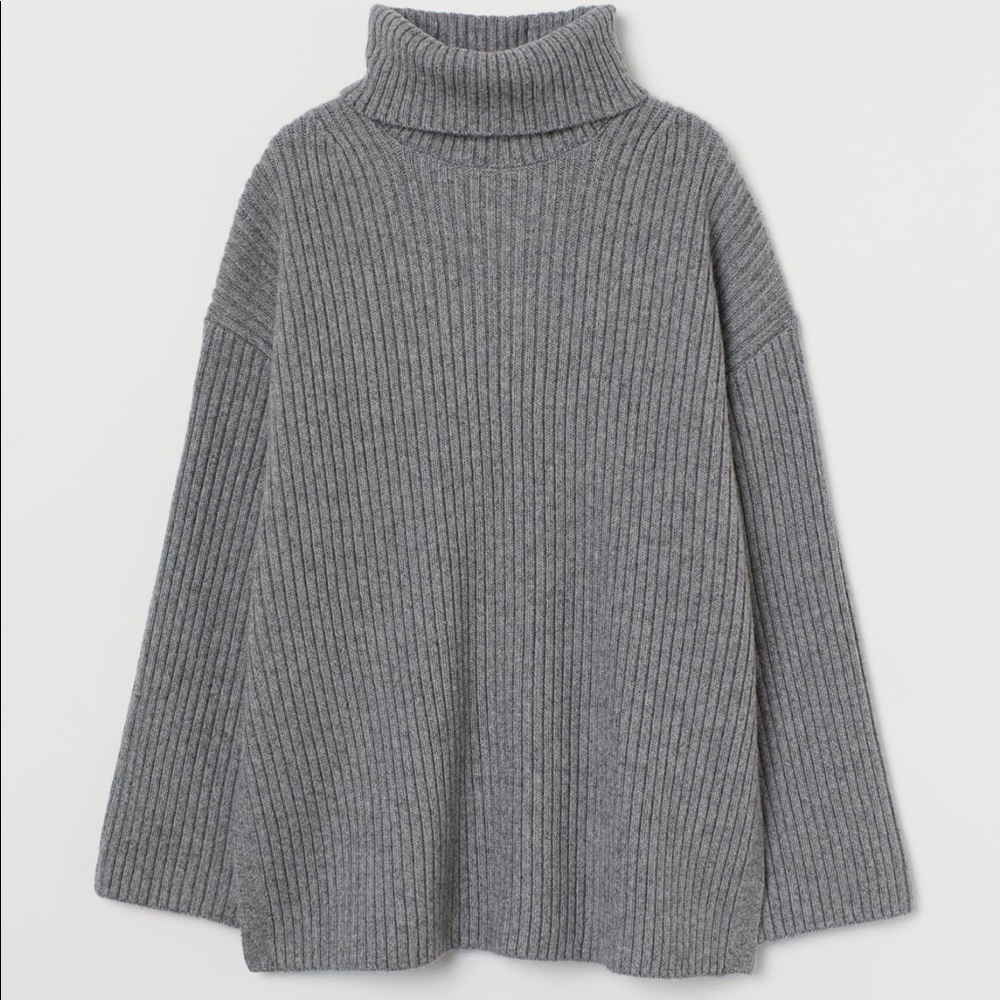 NWOT H&M Conscious Ribbed Turtleneck Sweater S